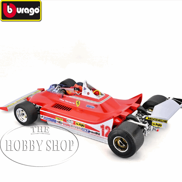 Burago 1/18 Ferrari F1 312T4 #12 Jaques Villeneuve 1979 GP RSA