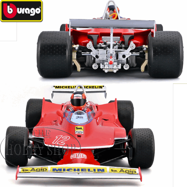 Burago 1/18 Ferrari F1 312T4 #12 Jaques Villeneuve 1979 GP RSA