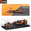 Burago 1/24 McLaren F1 MCL38 with Helmut #4 Lando Norris 2024 Burago 1/24 McLaren F1 MCL38 with Helmut #4 Lando Norris 2024