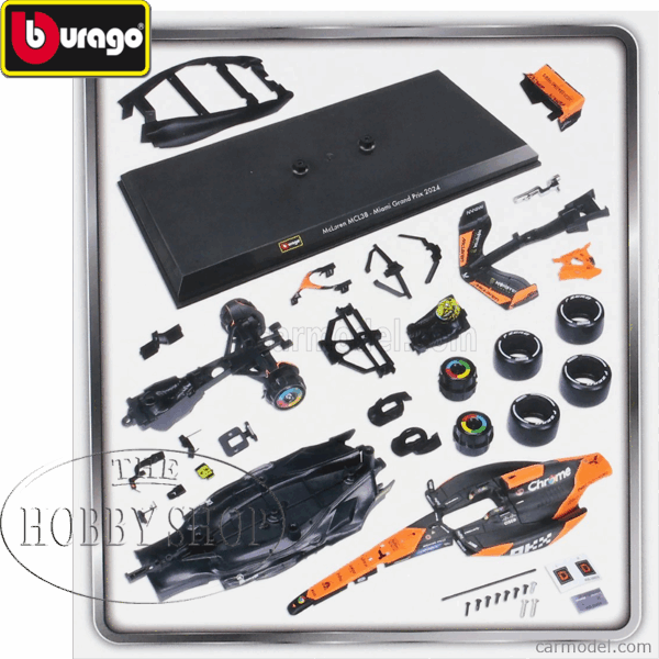 Burago 1/24 McLaren F1 MCL38 2024 Model Kit Burago 1/24 McLaren F1 MCL38 2024 Model Kit