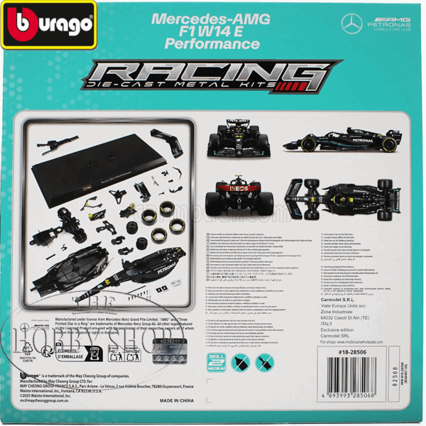 Burago 1/24 Mercedes F1 AMG W14 2023 Model Kit