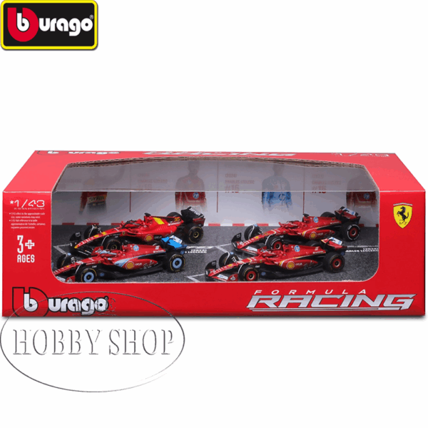 Burago 1/43 Ferrari F1 4-Pack Charles Leclerc