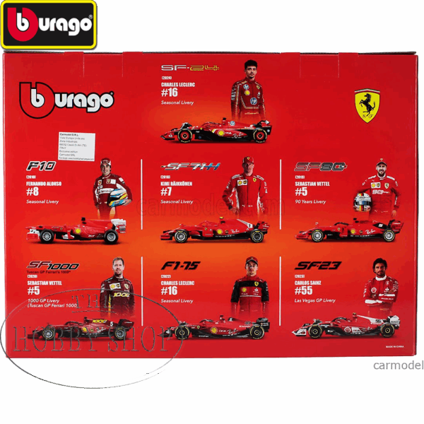Burago 1/43 Ferrari F1 Delux Gift Set