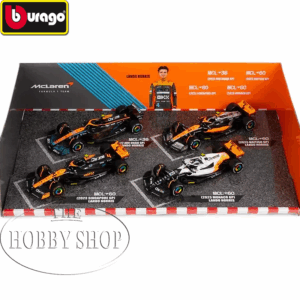 Burago 1/43 McLaren F1 4 Pack Lando Norris