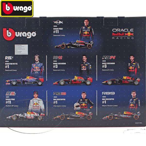 Burago 1/43 Red Bull F1 Delux Gift Set