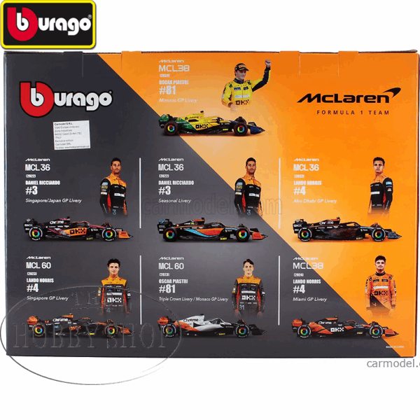 Burago 1/43 McLaren F1 Delux Gift Set