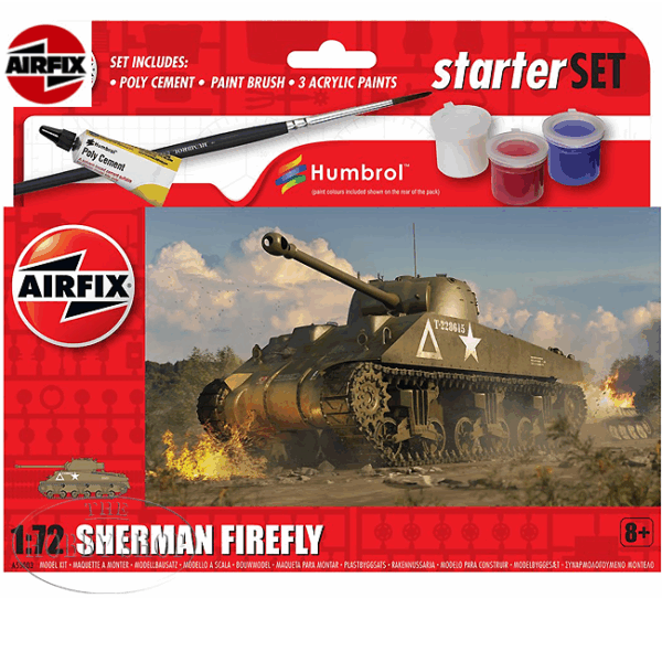 Airfix 1/72 Sherma Firefly Starter Set Airfix 1/72 Sherma Firefly Starter Set