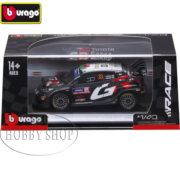 Burago 1/43 WRC 2024 TGR Yaris Rally 1 Hybrid