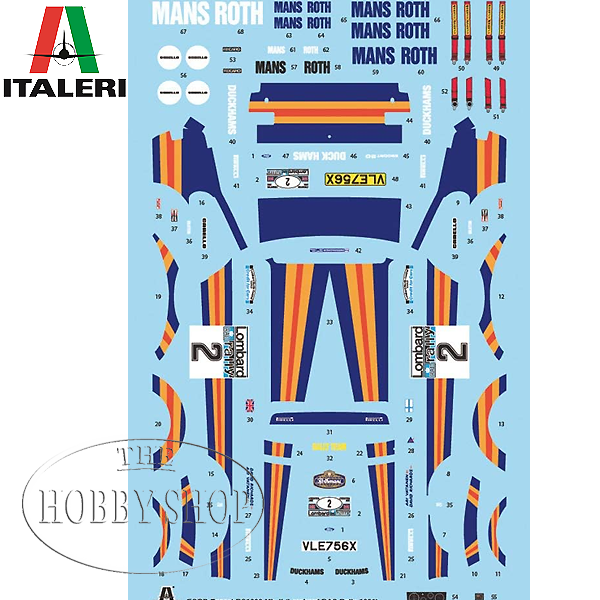 Italeri 1/24 Ford Escourt RS1800 MK II Lombar