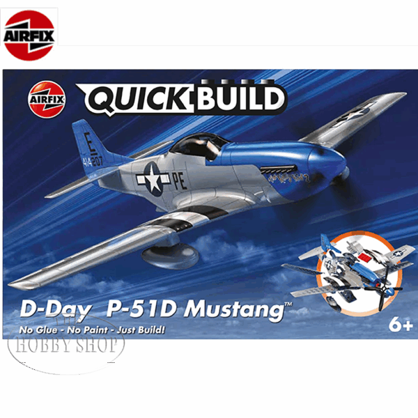 Airfix Quickbuild D-day Mustang P--51D