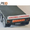 LPB3D 1/87 HO Gooseneck Lowbed Trailer Ready To Run