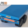 LPB3D 1/87 HO Container Trailer 40 Foot Ready To Run