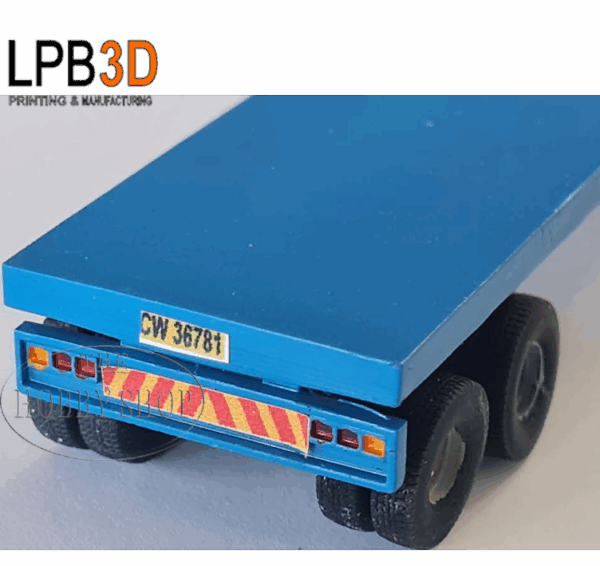 LPB3D 1/87 HO Container Trailer 40 Foot Ready To Run