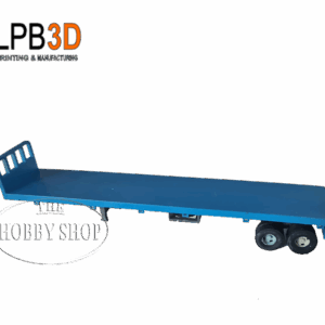 LPB3D 1/87 HO Flatbed Trailer Double Axle Ready To Run