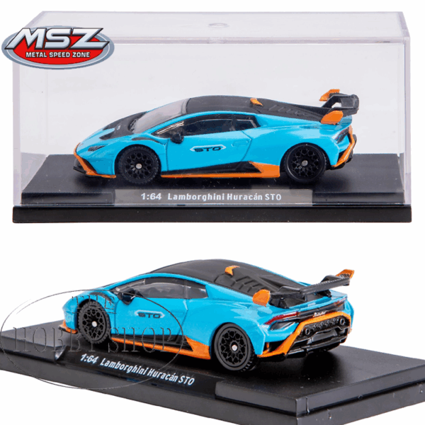MSZ 1/64 Lamborghini Huracon STO Blue
