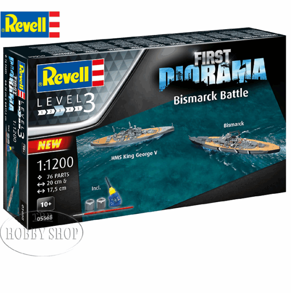 Revell 1/1200 Bismark & HMS King George V Starter Set