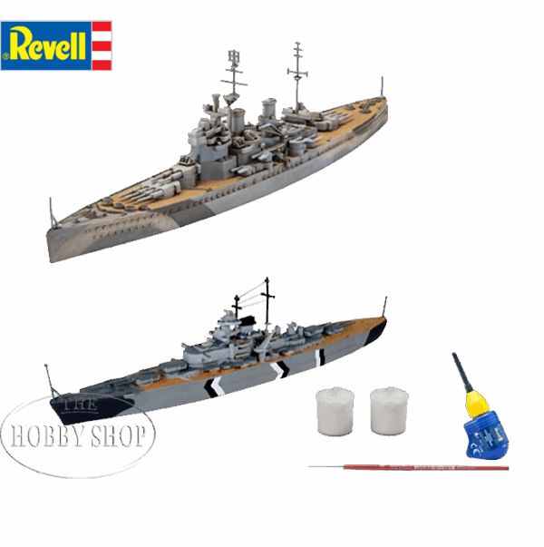 1/1200 Bismark & HMS King George V Starter Set