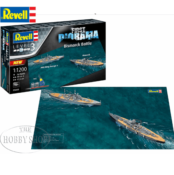 Revell 1/1200 Bismark & HMS King George V Starter Set