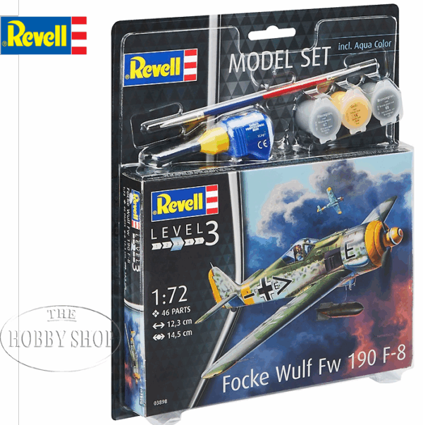 Revell 1/72 Focke Wulf Fw 109 F-8 Starter Set Revell 1/72 Focke Wulf Fw 109 F-8 Starter Set