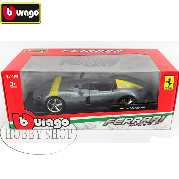 Burago 1/18 Ferrari Monza SP1 Silver