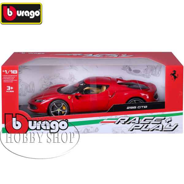Burago 1/18 Ferrari 296 GTB Red