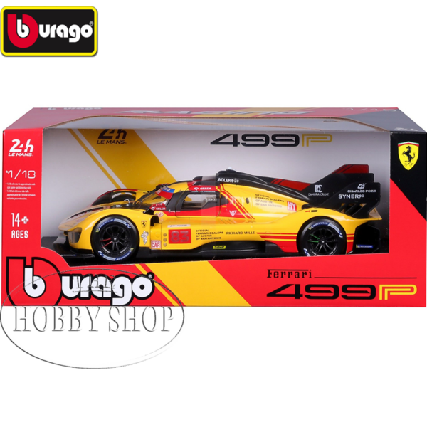 Burago 1/18 Ferrari Racing 499P LM Hupercar 24h Le Mans