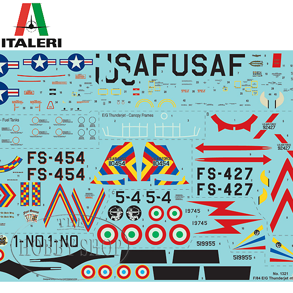Italeri 1/72 F-84 E/G Thunderjet