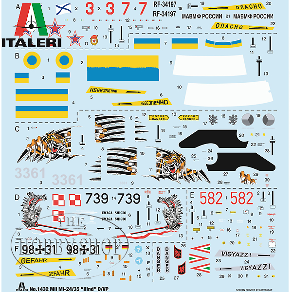 Italeri 1/72 Mil Mi-24/ Mi-35 Hind Helicopter