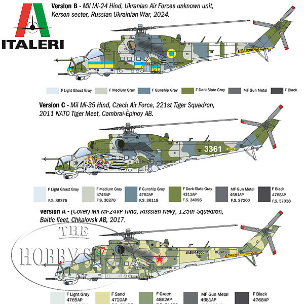 Italeri 1/72 Mil Mi-24/ Mi-35 Hind Helicopter