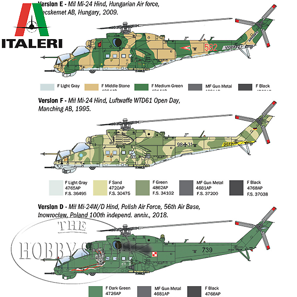 Italeri 1/72 Mil Mi-24/ Mi-35 Hind Helicopter