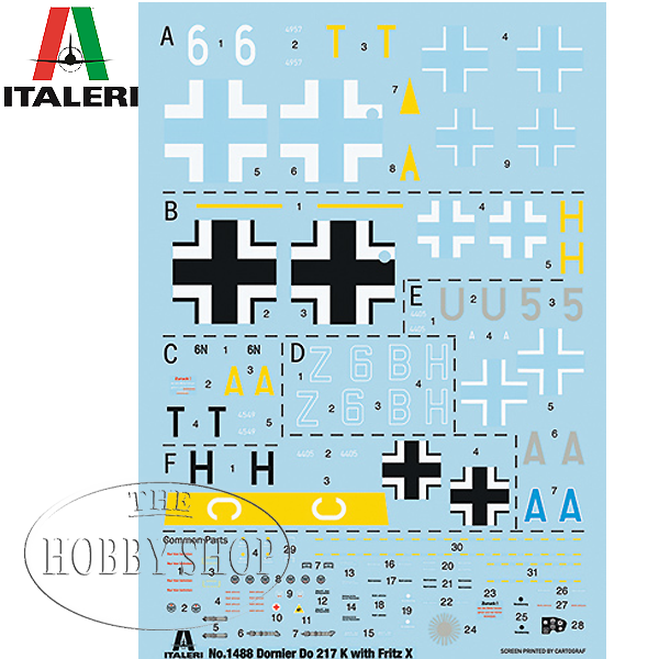 Italeri 1/72 Dornier Do 217 K-1/ K-2 with Fritz-X Bombs