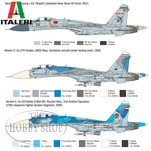 Italeri 1/72 Su-33 Flanker-D