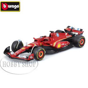 Burago 1/43 Ferrari Fi SF-24 with Helmiut C LeClerc