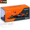 Burago 1/43 McLaren F1 MCL38 2024 with Helmut Lando Norris Burago 1/43 McLaren F1 MCL38 2024 with Helmut Lando Norris
