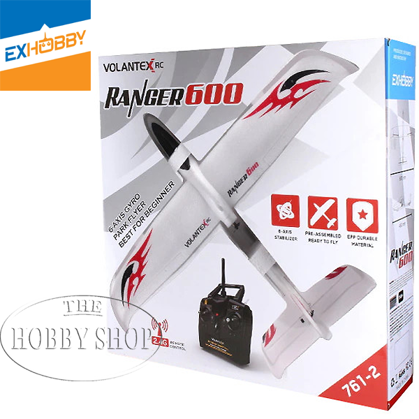 R/C Ranger 600 Brushed 3 Channel Glider with Battery & USB Charger R/C Ranger 600 Brushed 3 Channel Glider with Battery & USB Charger