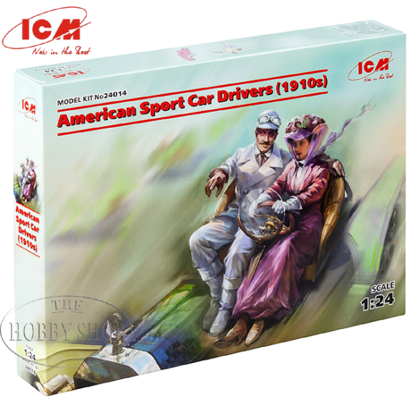 ICM 1/24 American Sports cat Drivers 1910 Set