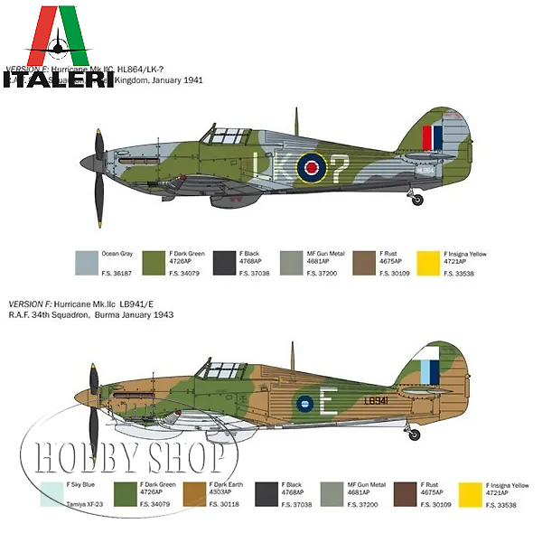 Italeri 1/48 Hurricane Mk.I Battle Of Britain 80th Anniversary Italeri 1/48 Hurricane Mk.I Battle Of Britain 80th Anniversary