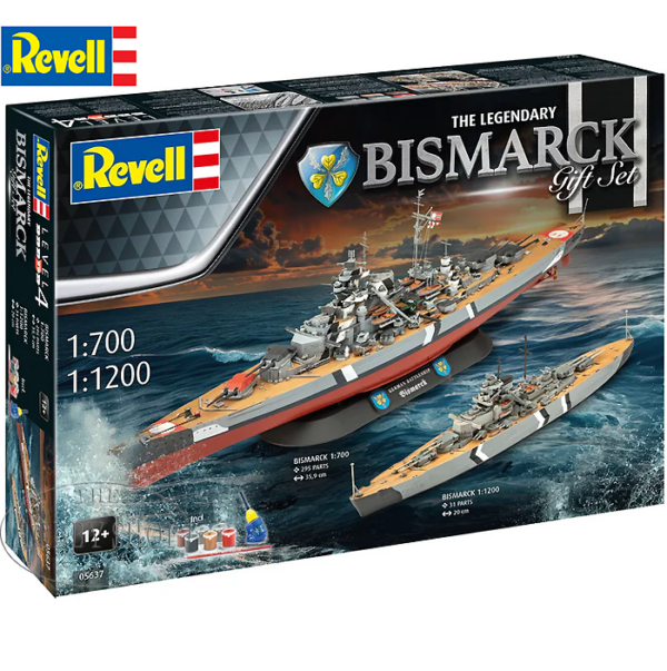 Revell 1/700 & 1/1200 The Legendary Bismarck Gift Set