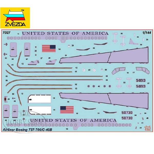 Zvezda 1/144 Boeing 737 / C-40B
