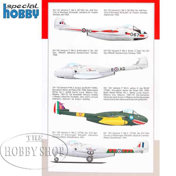 Special Hobby 1/72 DH.100 Vamoire MK3