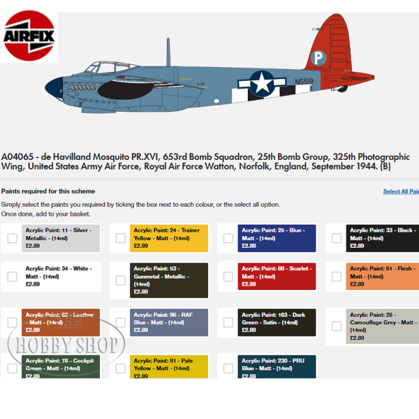 Airfix 1/72 De Havilland Mosquito PR.XVI with SAAF Decals
