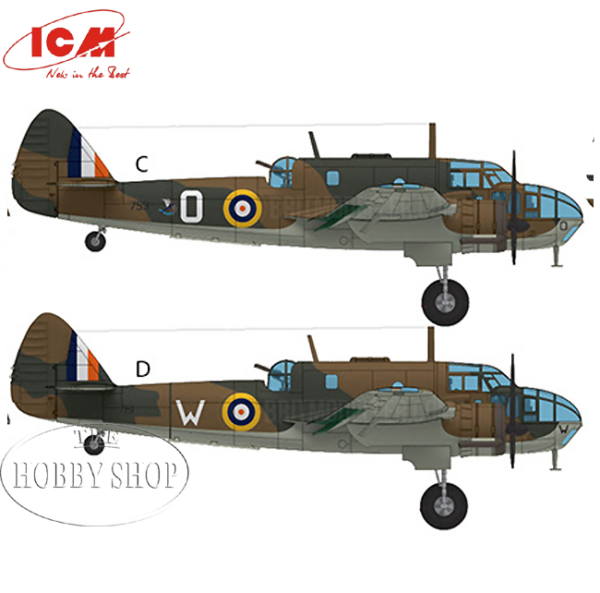ICM 1/48 Bristol Beaufort Mk.I WWII British Dominions Air Force includes SAAF Decals