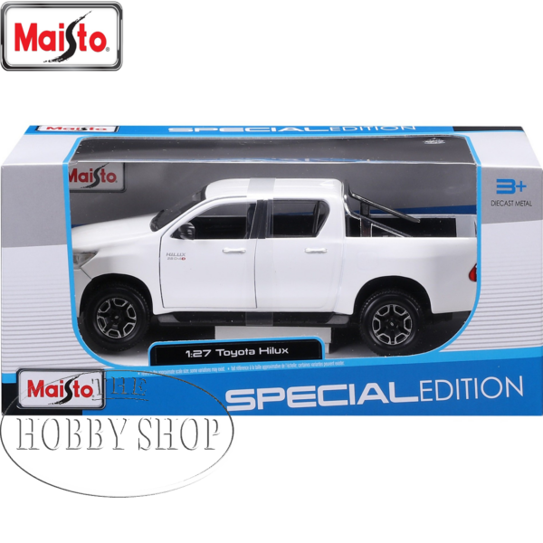 Maisto 1/27 Toyota Hilux Bakkie (White)