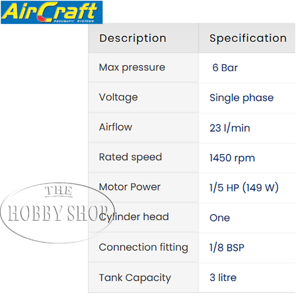 AirCraft Compessor Piston Type Oil-less with Tank