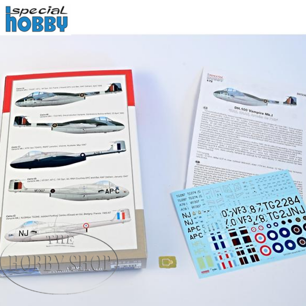 Special Hobby 1/72 DH.100 Vampire MK I
