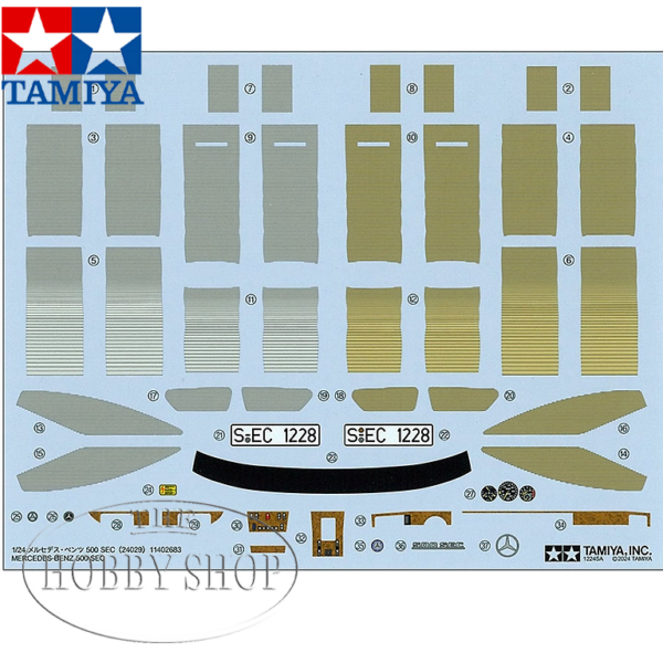 Tamiya 1/24 Mercedes-Benz 500 SEC