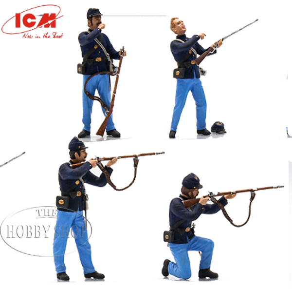 1/35 American Civil War Union Infantry (x4)