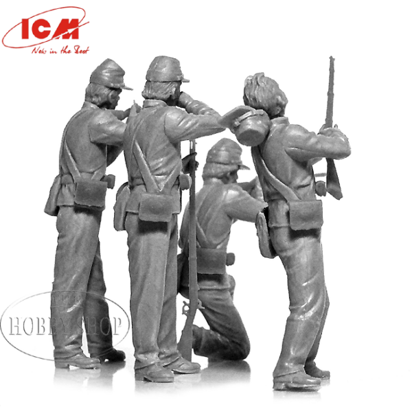ICM 1/35 American Civil War Union Infantry  (x4)
