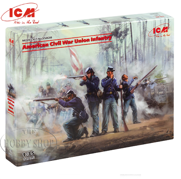 ICM 1/35 American Civil War Union Infantry  (x4)