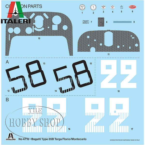 Italeri 1/12 Bugatti Type 35B 2 versions
